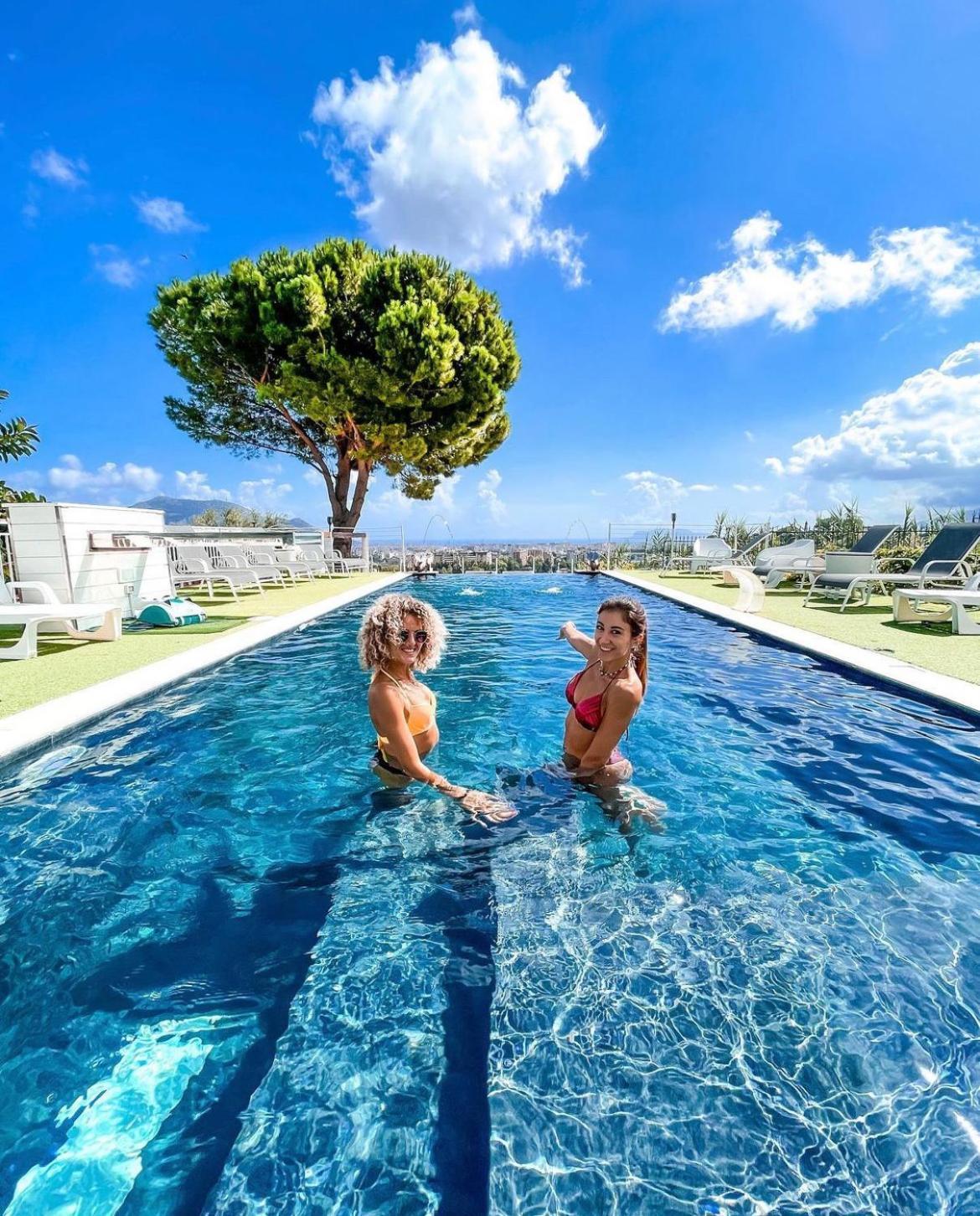 Da Vinci Mini Resort Villa Con Piscina Palermo Exterior foto